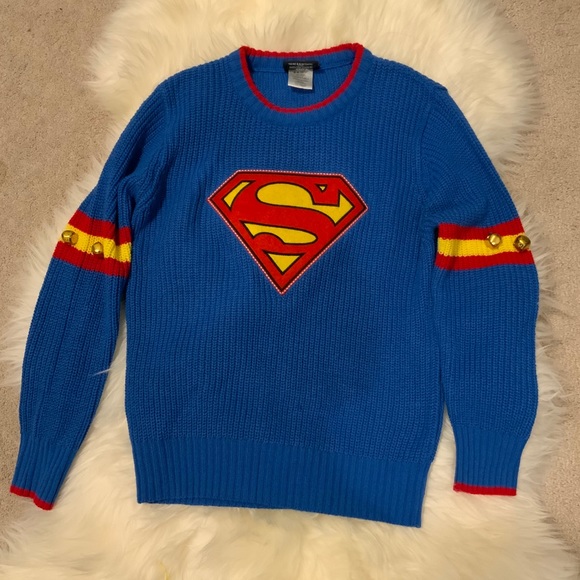 DC Comics VINTAGE Superman X-mas sweater -size M (10/12) - Picture 3 of 9